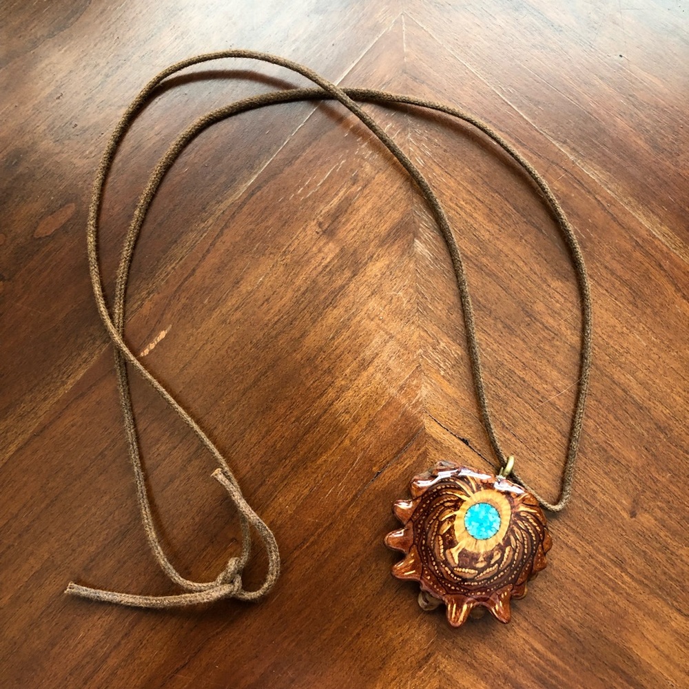 Pine cone necklace